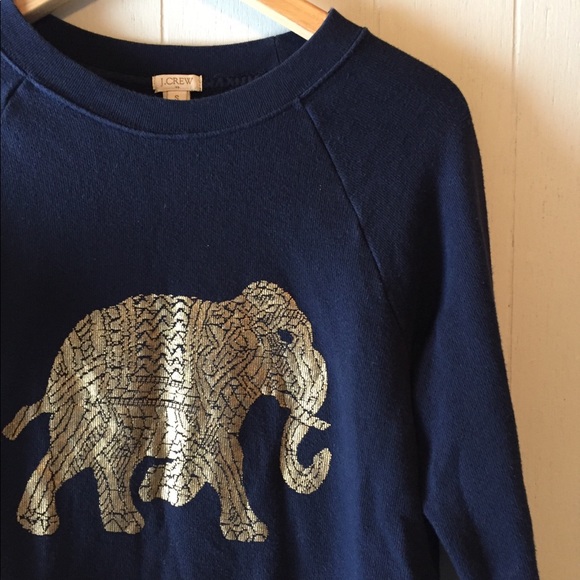 J. Crew Tops - J. Crew Golden Elephant Sweatshirt sz Small